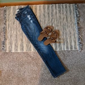 A&F 4S/27S Skinny Jeans Dark Rinse Distressed
